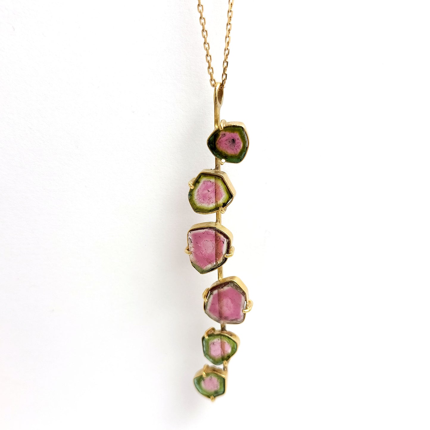 Gold Pendant - Watermelon slices